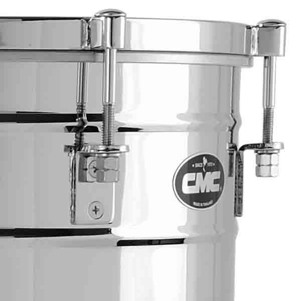 กลองทิมบาเล่ย์ CMC Timbales with Stand and Cowbell – Chromed 13"-14"