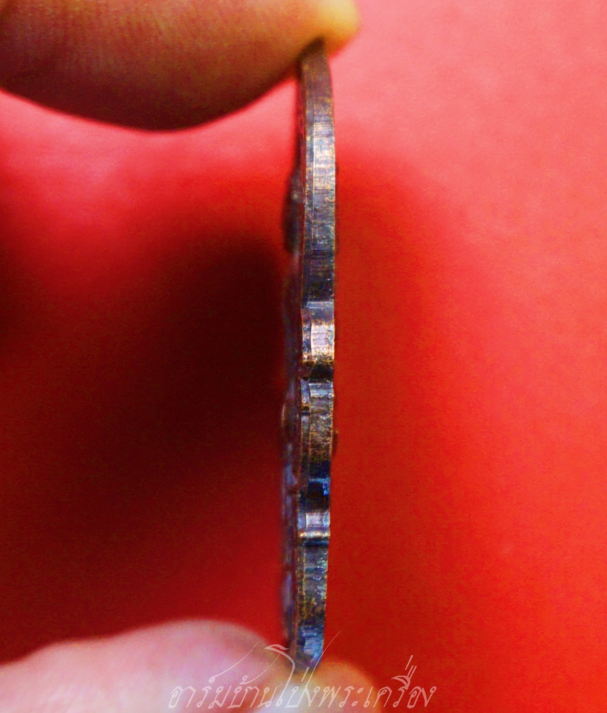 พระพุทธ วัดชัฏใหญ่ ไตรมาส ๖๓ ด้านหน้าและหลังตอกโค๊ต เนื้อทองแดงรมดำ(องค์ที่1)