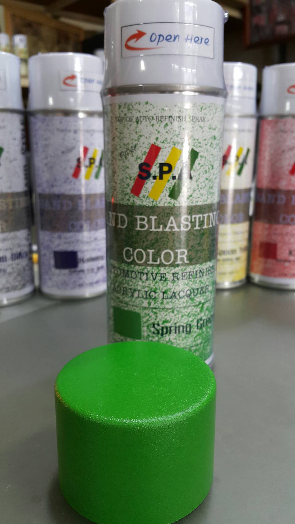 สีสเปรย์ยิงทรายเขียว Spring Green