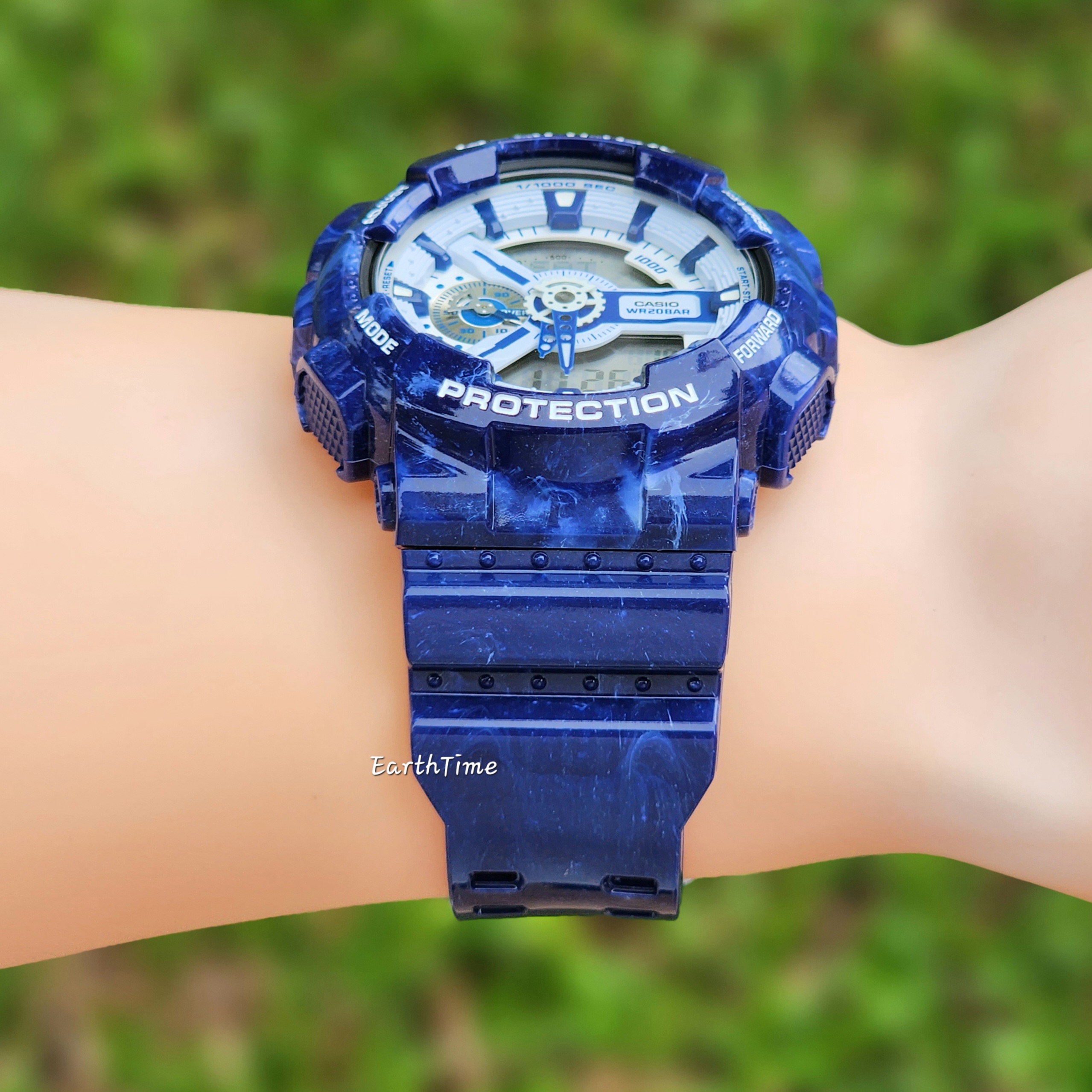 GA-110BWP-2A l Blue and White Porcelain G-Shock Series l G-SHOCK