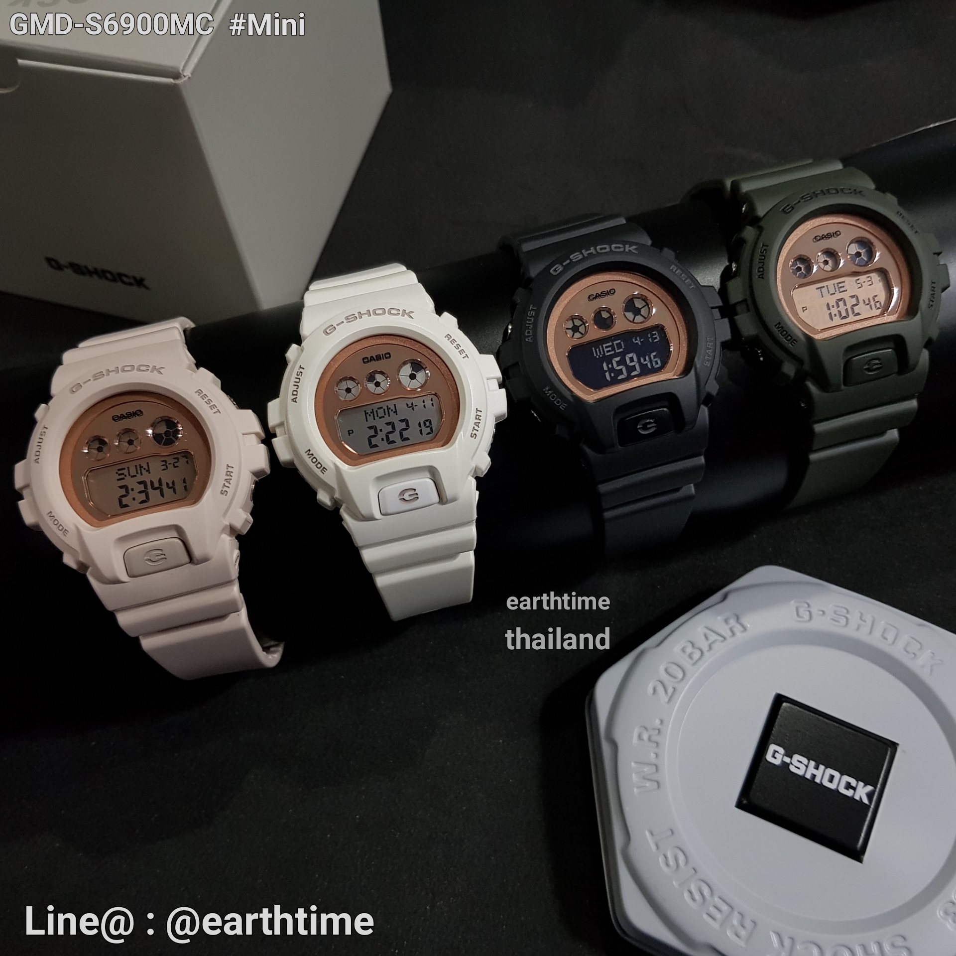G-Shock Mini Metallic Mirror Rose Gold Face ของใหม่แท้100% รับประกัน 1 ปี GMD-S6900MC-1