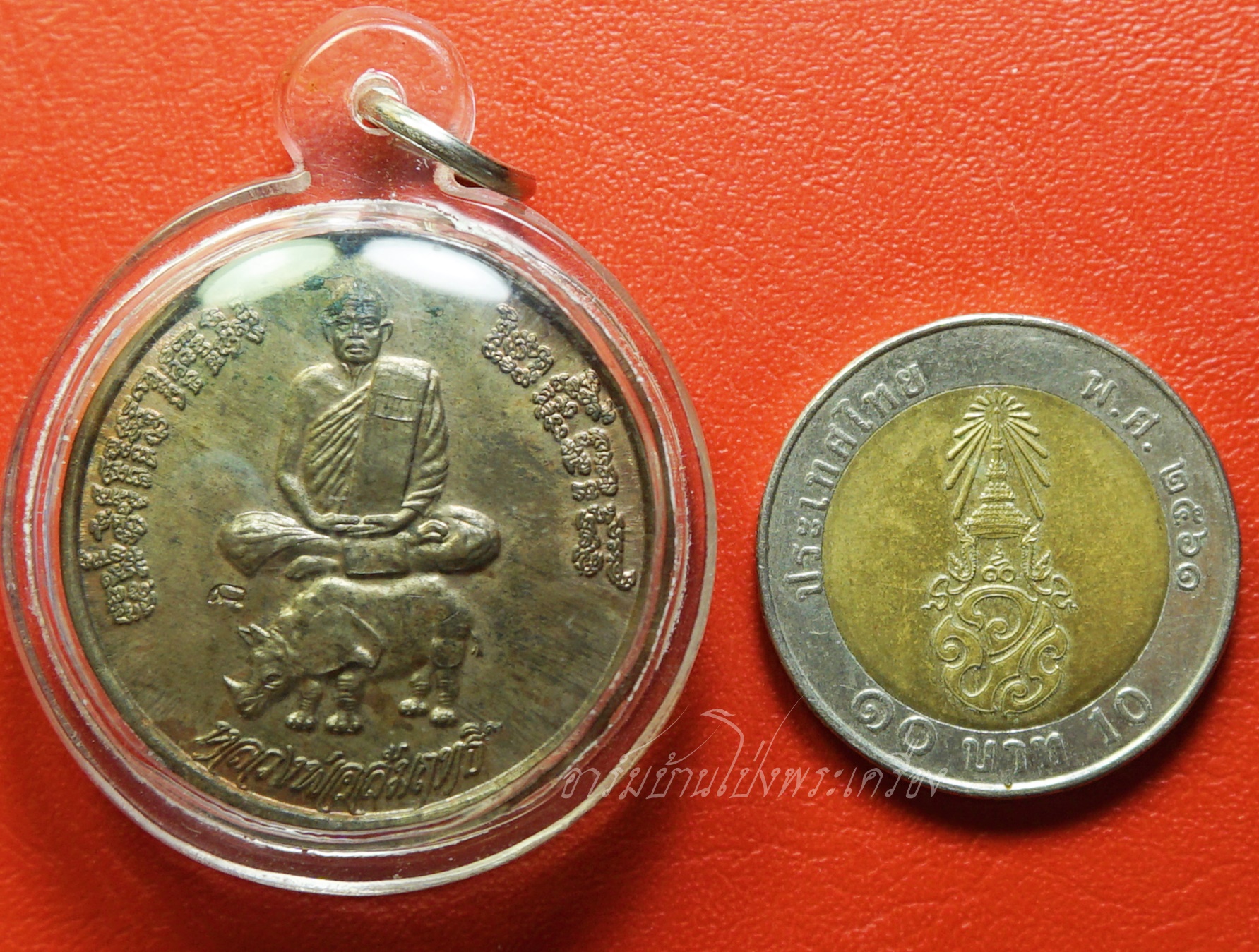 หลวงพ่อสัมฤทธิ์ วัดถ้ำแฝด แซยิด๗๒ปี ปี๒๕๓๘ เนื้อนวะ(องค์ที่1)