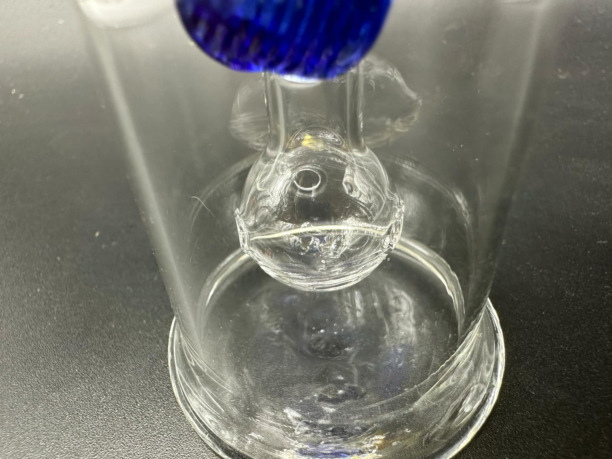 Glass Bong Double Crab Craw (Blue)