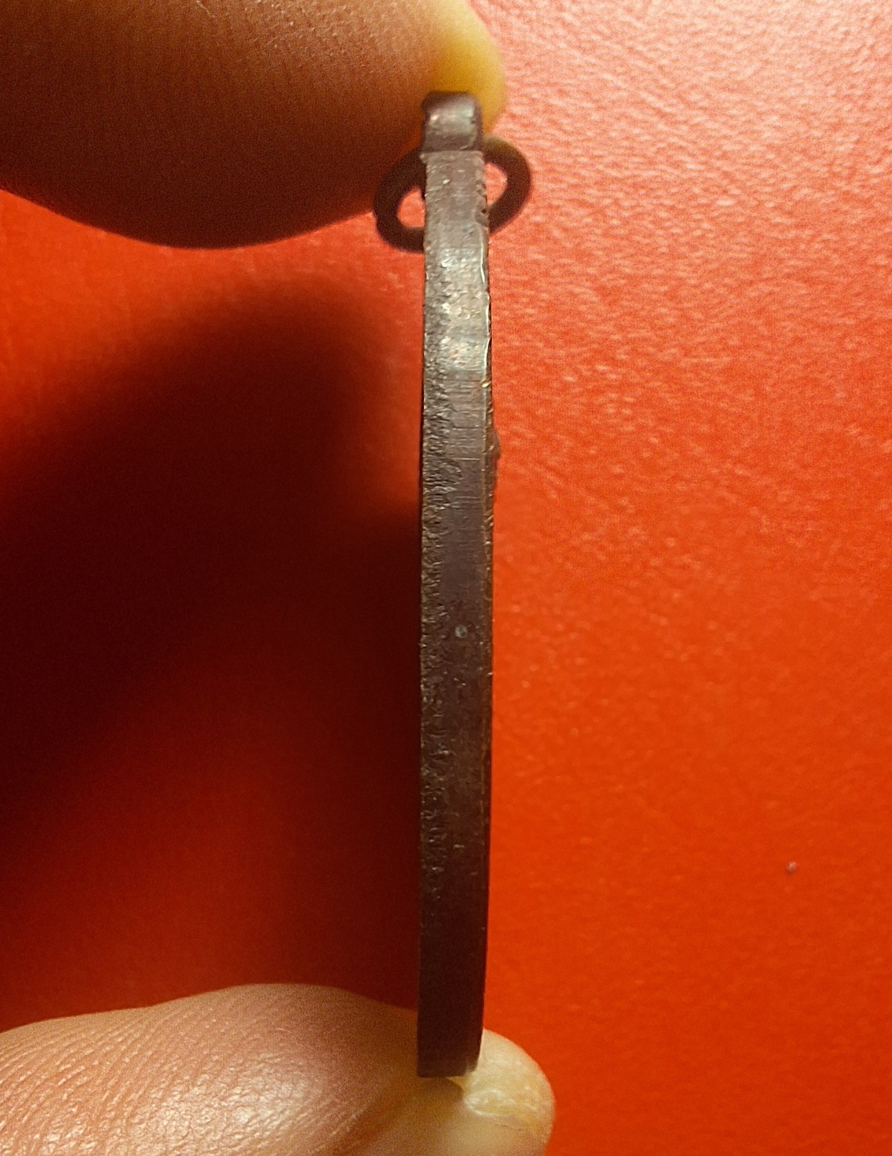 หลวงปู่มหาปิ่น ชลิโต วัดสันติวราราม(สวนพริก) ปี๒๕๓๙ เนื้อทองแดงรมดำ(องค์ที่1)