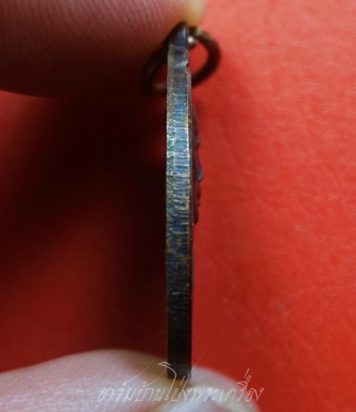 พระครูสุวรรณพัชรคุณ(ใบ อุปาลิโก) วัดหนองบัว จ.เพชรบุรี ออกวัดยางชุม ปี๒๕๖๐ เนื้อทองแดงรมดำ(องค์ที่1)