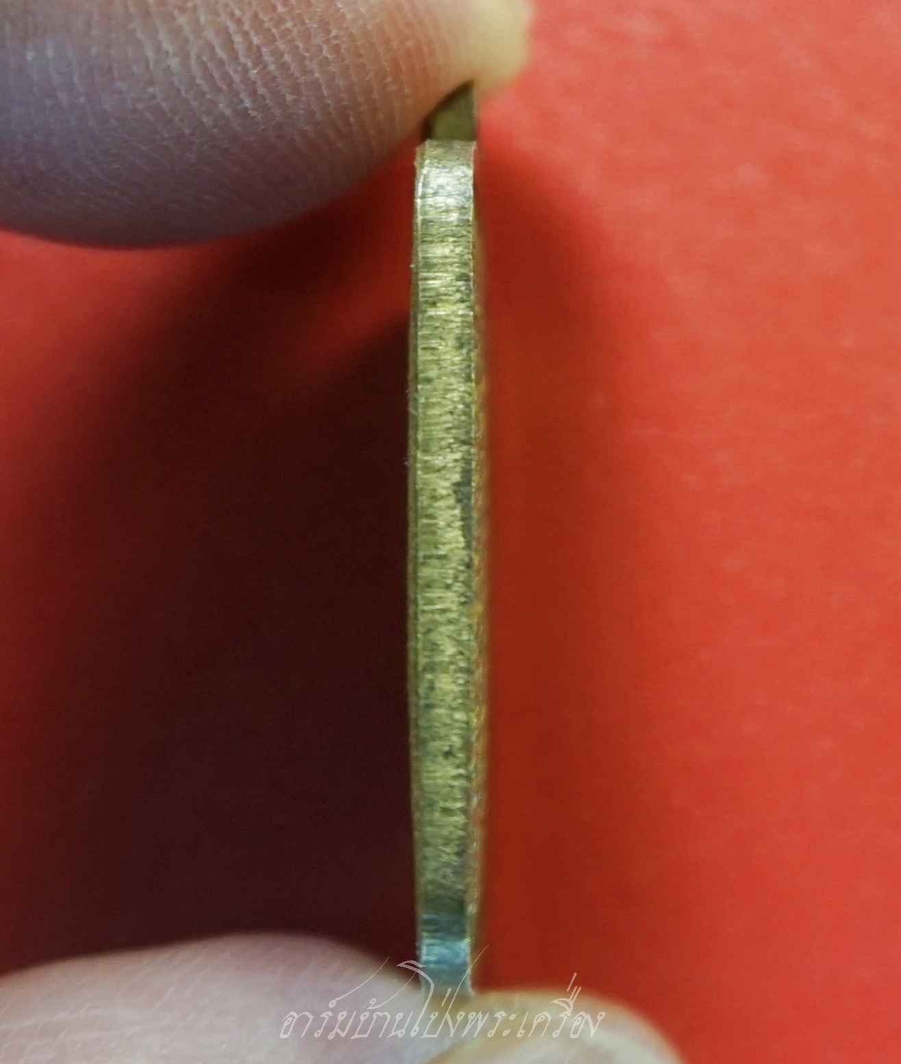 เหรียญดวงมหาเศรษฐี วัดคลองขนอน หลังยันต์ห้าแถว เนื้อฝาบาตร(องค์ที่1)