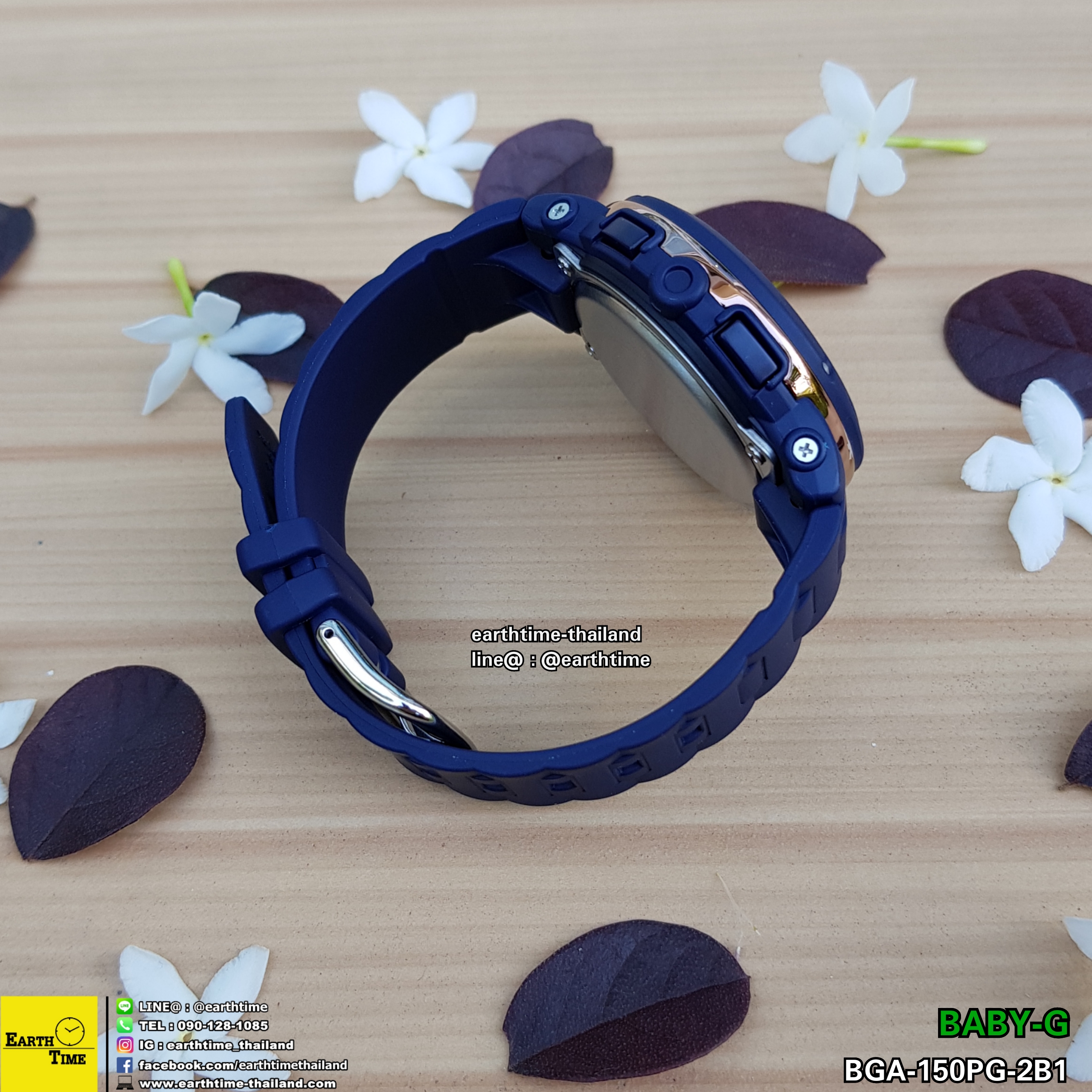 Baby-G Navy & Brown Series ของใหม่แท้100% รับประกัน 1 ปี BGA-150PG-2B1