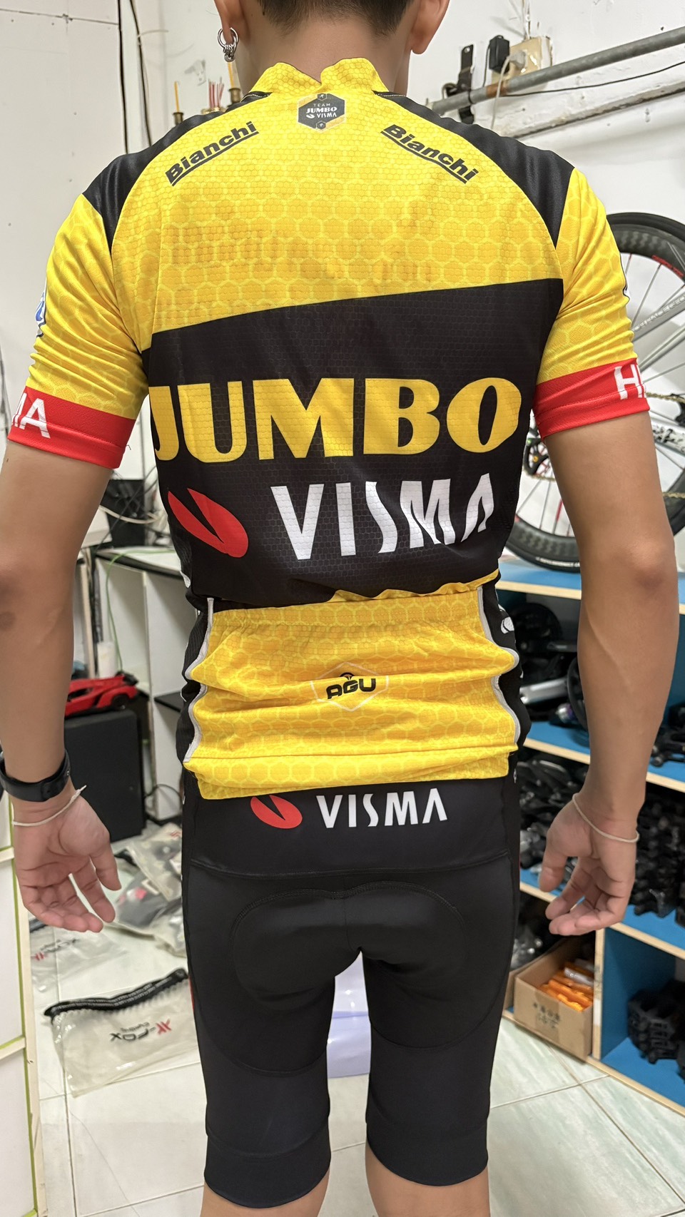 ชุดปั่นจักรยาน Jumbo Visma Size S