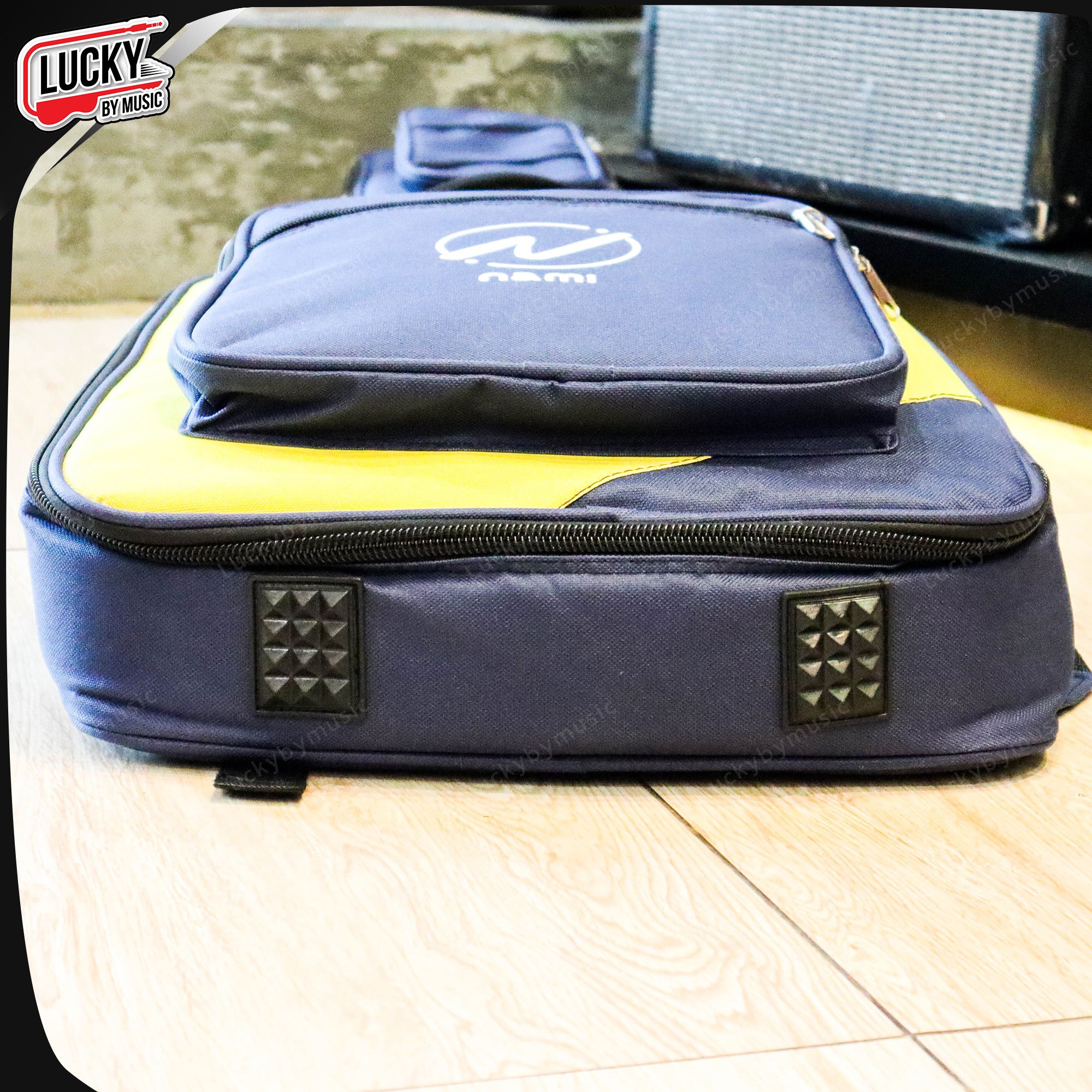 ซอฟเคสกีต้าร์ไฟฟ้า Nami Series Hello Yellow กระเป๋ากีต้าร์ไฟฟ้า บุฟองน้ำ 12 มิล กันน้ำได้ เลือกสีได้ มีหูหิ้ว/สะพายหลัง