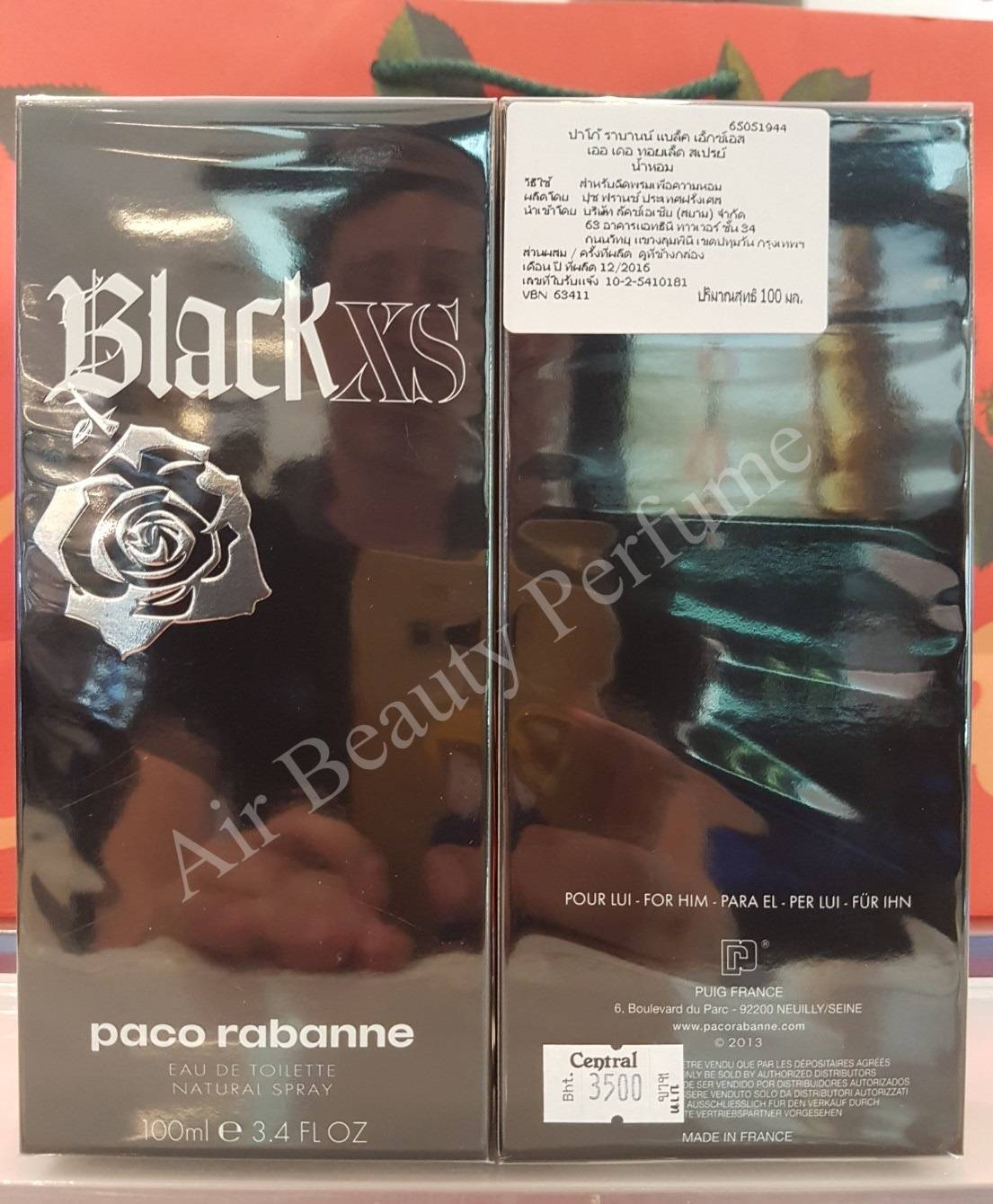 น้ำหอม Paco Rabanne Black XS EDT100ml. น้ำหอมแท้ 100 ml.