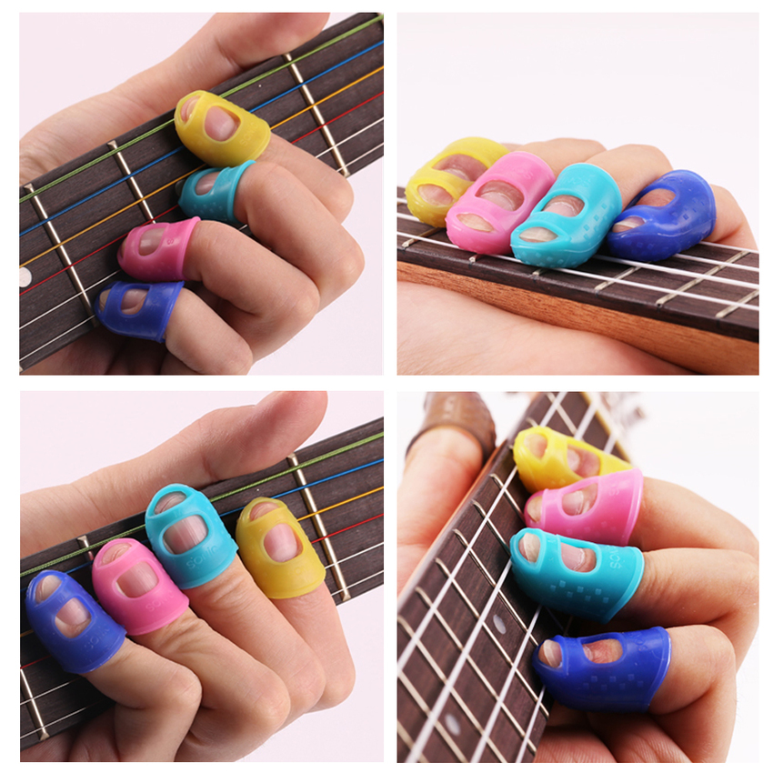 G2G ซิลิโคนสวมนิ้วช่วยฝึกหัดเล่นกีต้าร์ Silicone Finger Picks Protector