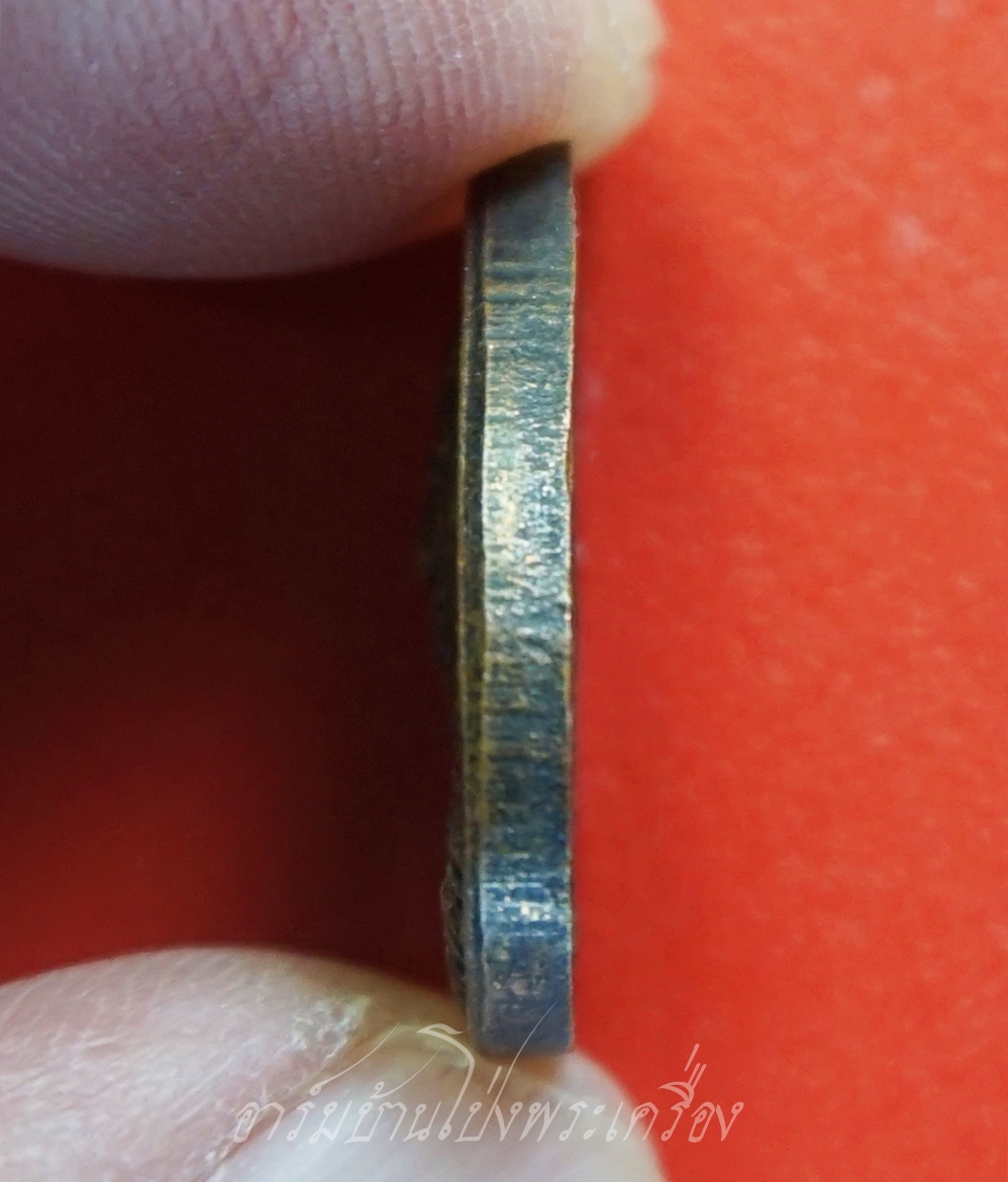 หลวงพ่อเลียบ วัดเลา เหรียญหยดน้ำ รุ่นสร้างมณฑป ปี๒๕๓๕ เนื้อทองแดงรมดำ(องค์ที่1)