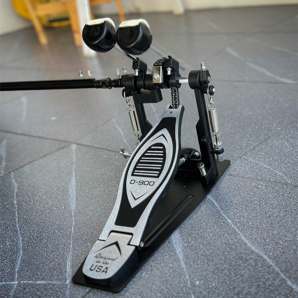 กระเดื่องคู่ โซ่คู่ ผลิตจากวัสดุคุณภาพดี กระเดื่องกลอง สำหรับกลองชุด ฟรี ก้านกระเดื่อง/ประแจกลอง