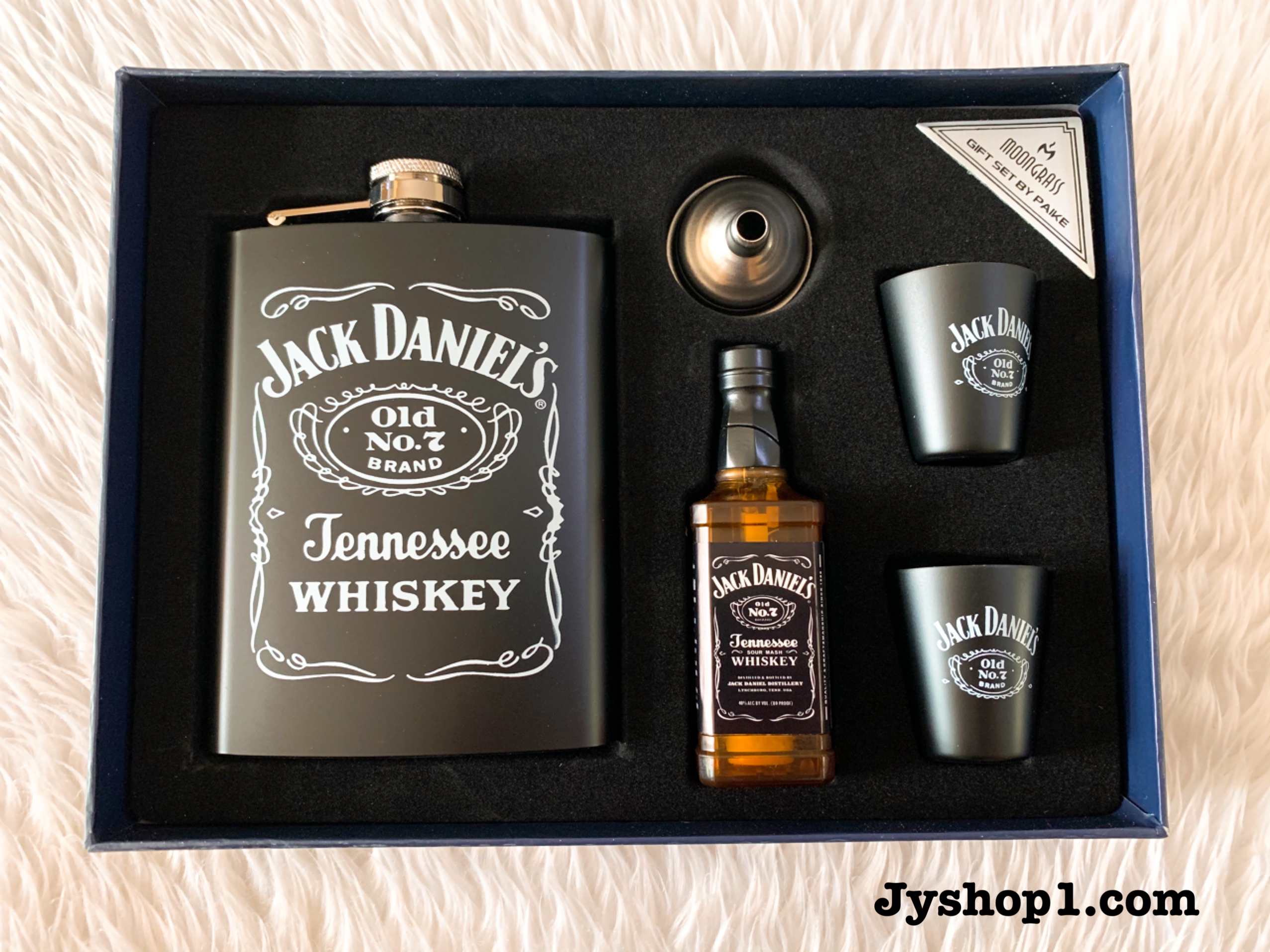 ขวดเหล้า ขวด แบบชุด+ไฟแช็ค ลาย Jack Daniels