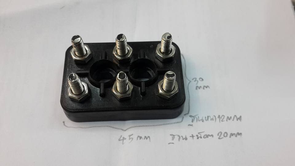 เทอร์มินอลขั้วต่อมอเตอร์3เฟส6จุดสามเฟสTERMINALMOTORรุ่นT-1 เทอร์มินอลขั้วต่อมอเตอร์3เฟส6จุดสามเฟส ราคาตัวละ