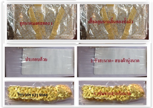 ชุดนาคset มงคลทอง 1 พร้อมเข็มขัดนาค
