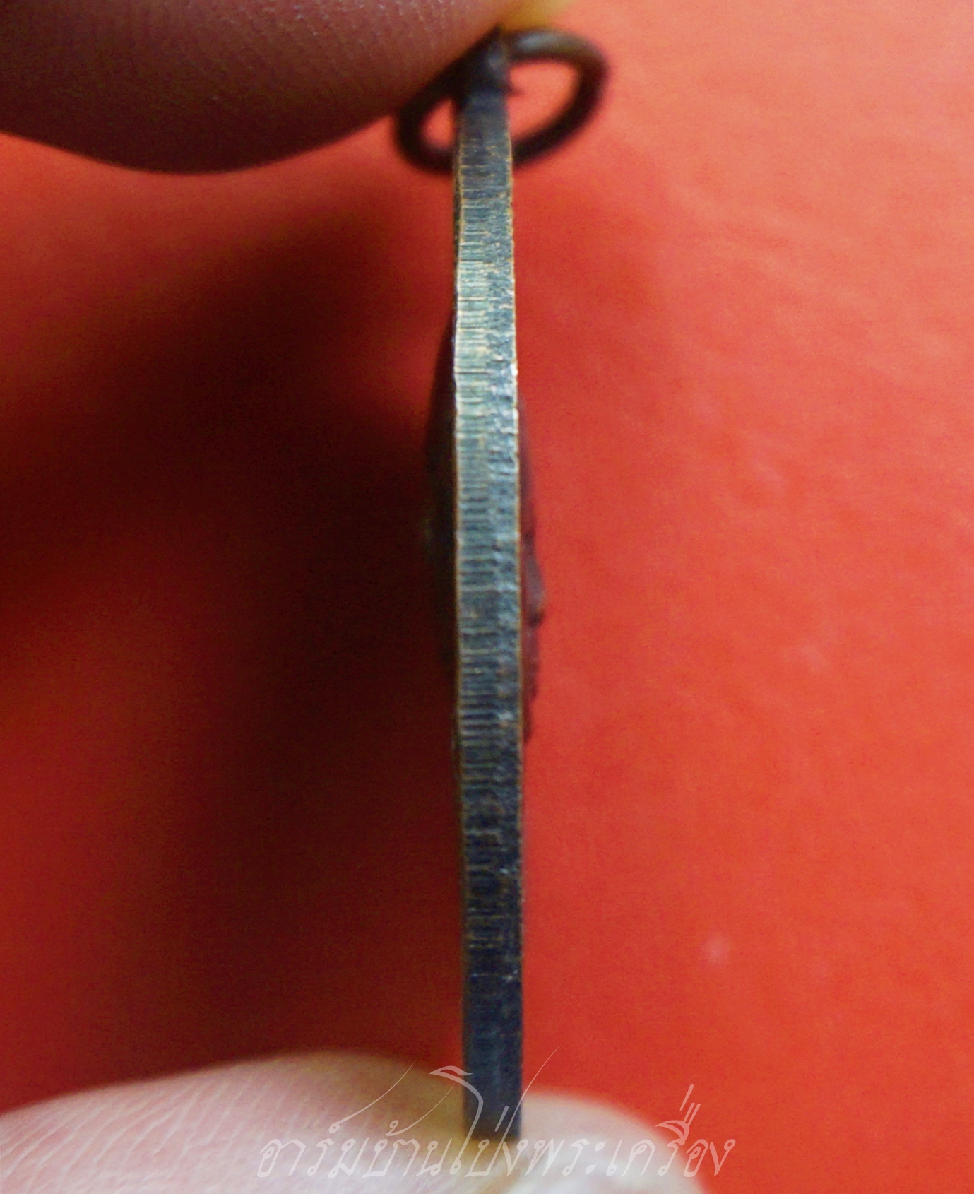 พระครูพรหมสมาจาร หลังพระครูภาวนานิเทศก์ วัดเขาวัง จ.ราชบุรี ปี๒๕๑๓ เนื้อทองแดงรมดำ(องค์ที่1)