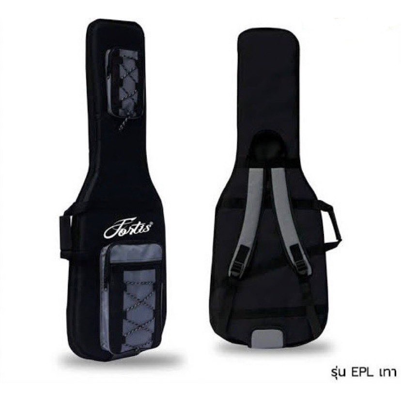 กระเป๋ากีต้าร์ไฟฟ้า Fortis แบบถัก บุฟองน้ำหนา