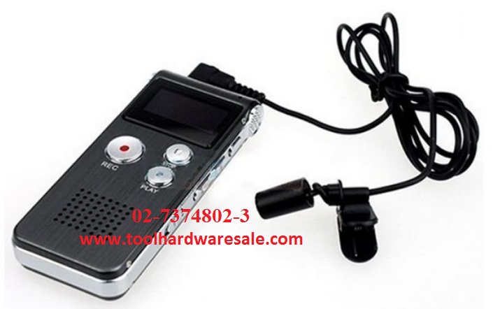เครื่องบันทึกเสียง มีหน่วยความจำภายใน 8 GB ราคา500บาท สเป็คอาชีวศึกษา