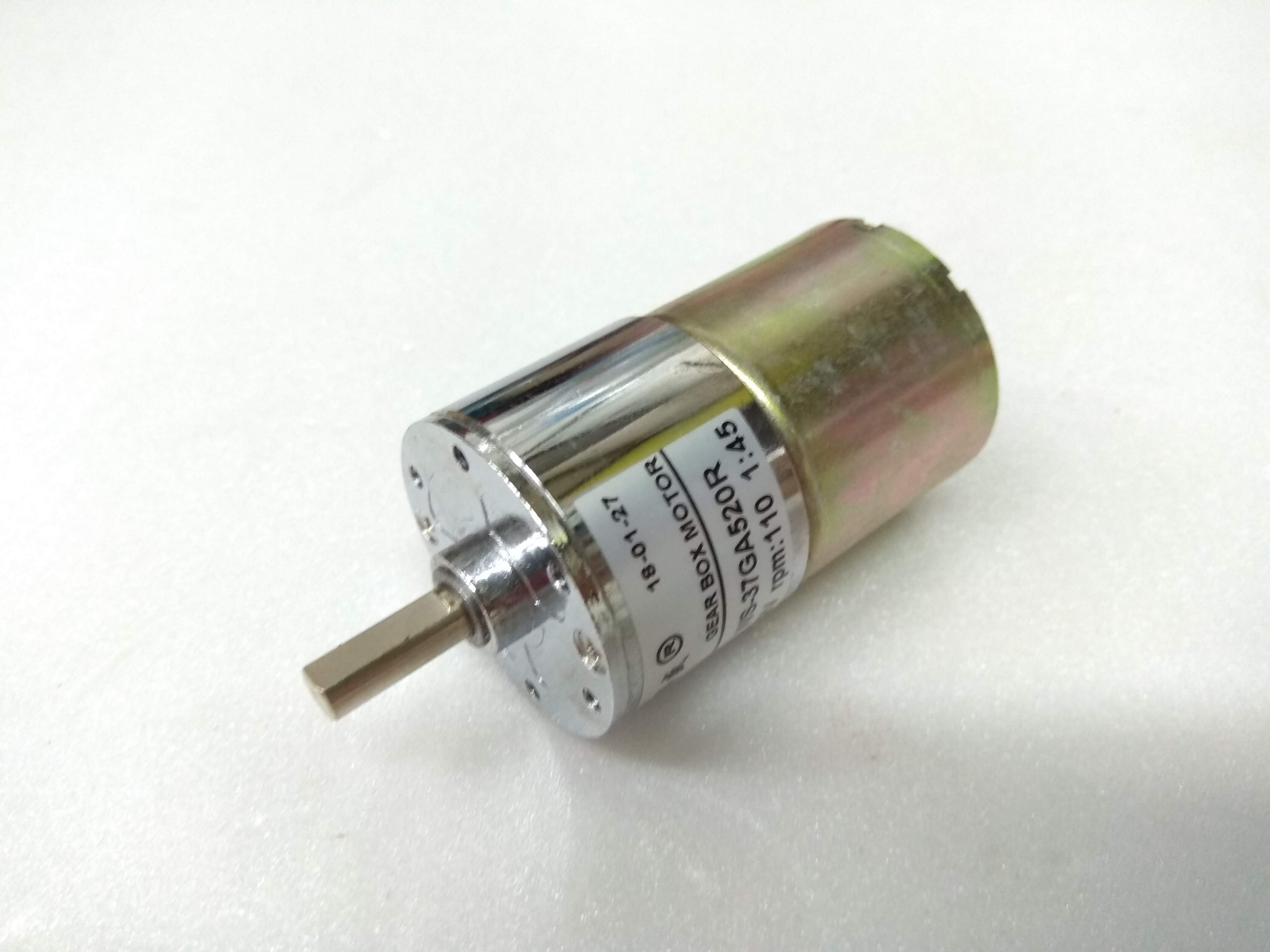Motor DC12V model 37GA520 **แกนตรงกลาง