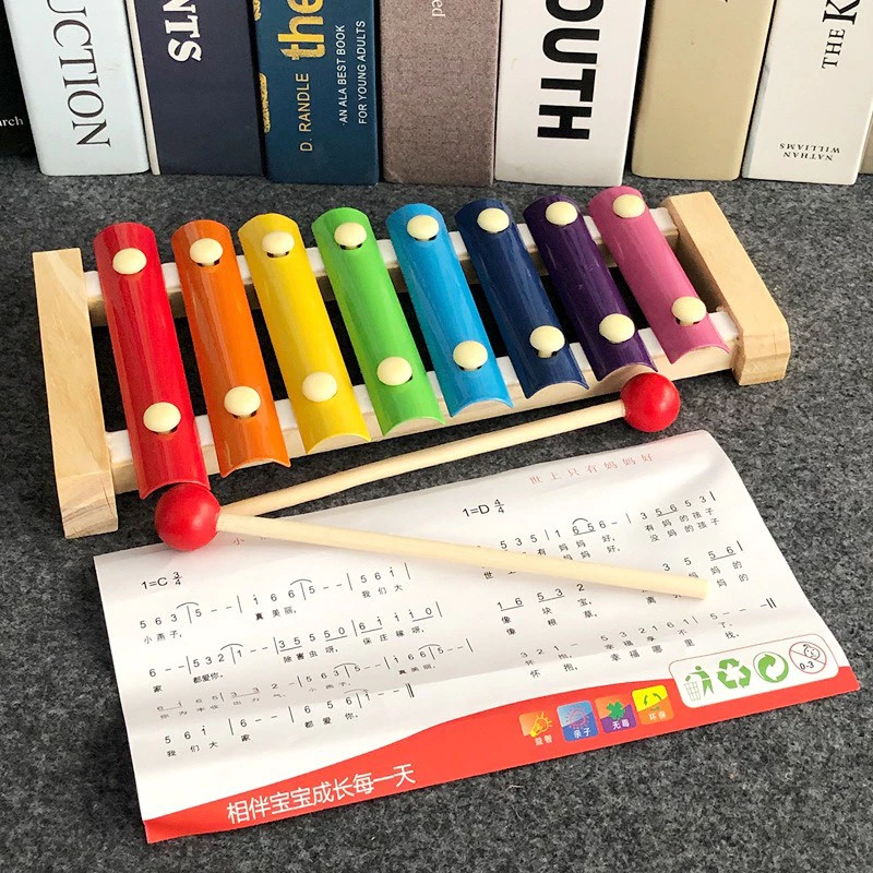 Babytime ระนาดเด็ก ไซโลโฟนไม้ xylophone ครบเสียง 8 เสียง สีสวยสดใส ฝึกสมาธิ พร้อมไม้ตี ของเล่นเด็ก