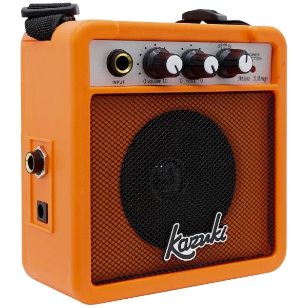 Kazuki MINI5 แอมป์กีต้าร์ไฟฟ้า 5 วัตต์ มีเอฟเฟ็กเสียงแตก ขนาดพหพา เลือกสี