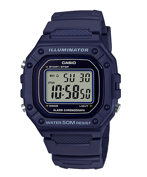 CASIO สายเรซิ่น รุ่น W-218H-2