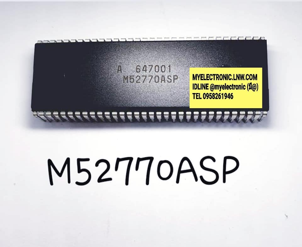 ขาย ไอซี M52770ASP ยี่ห้อ MISUBISHI มิซูบิชิ ตัวถัง DIP64ขา กว้าง IC 52770 ราคา ตัวละ บาท