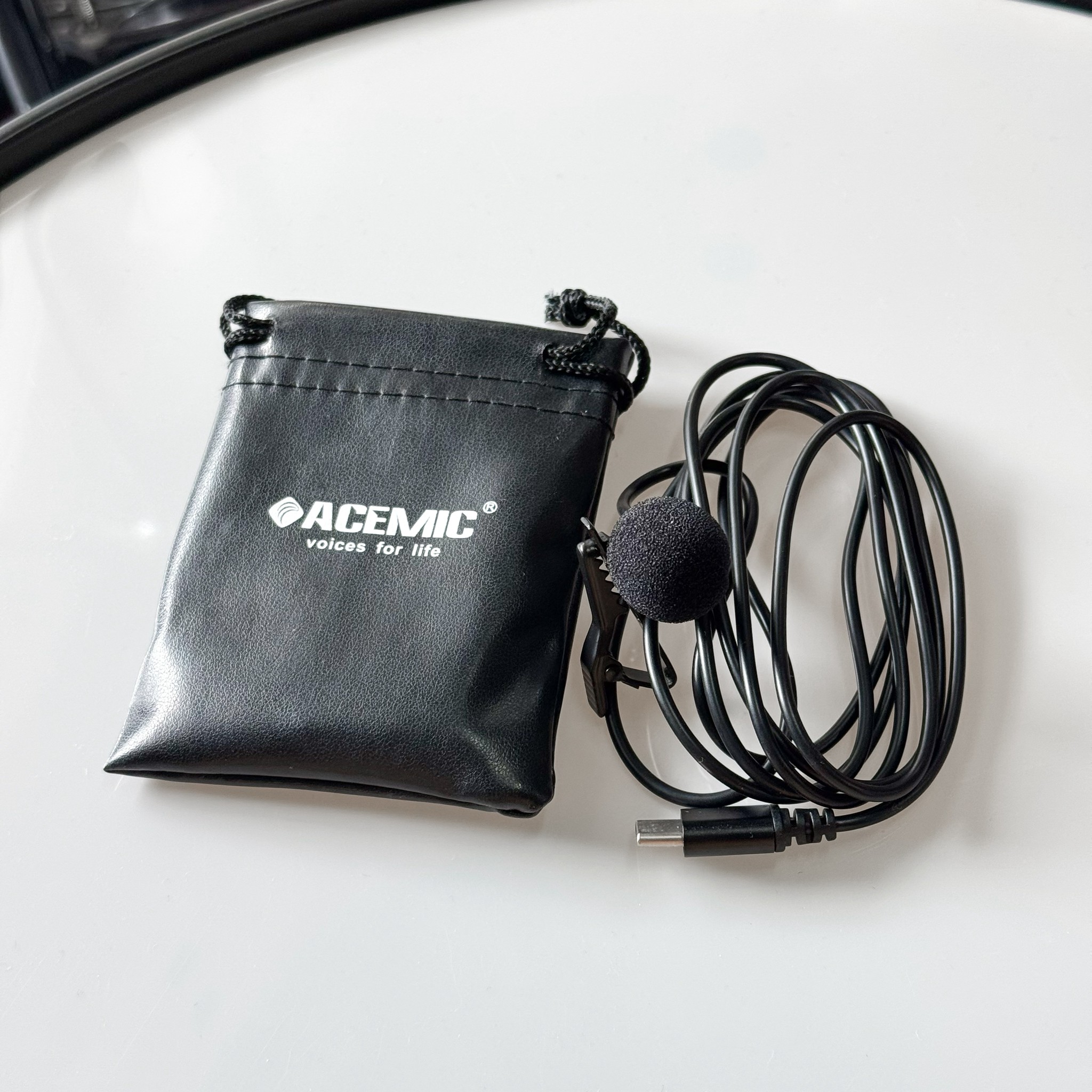 ของแท้ | ACEMIC Lav.Mic M1-B ไมค์หนีบปกเสื้อสำหรับสมาร์ทโฟน (Type-C) เก็บเสียงรอบทิศทาง + ระบบตัดเสียงรบกวน | ไมค์หนีบเสื้อ ส่งจากไทย