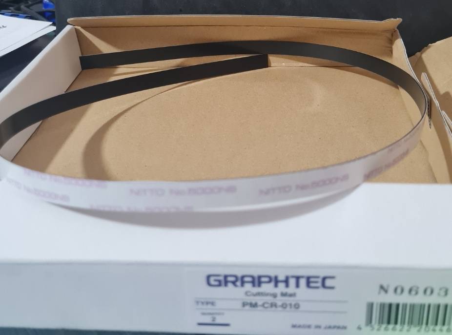 cut tape -0055เทปรองตัดแท้สีดำ ก.10มม. ใช้กับเครื่องตัด Graphtec ce6000,7000-60