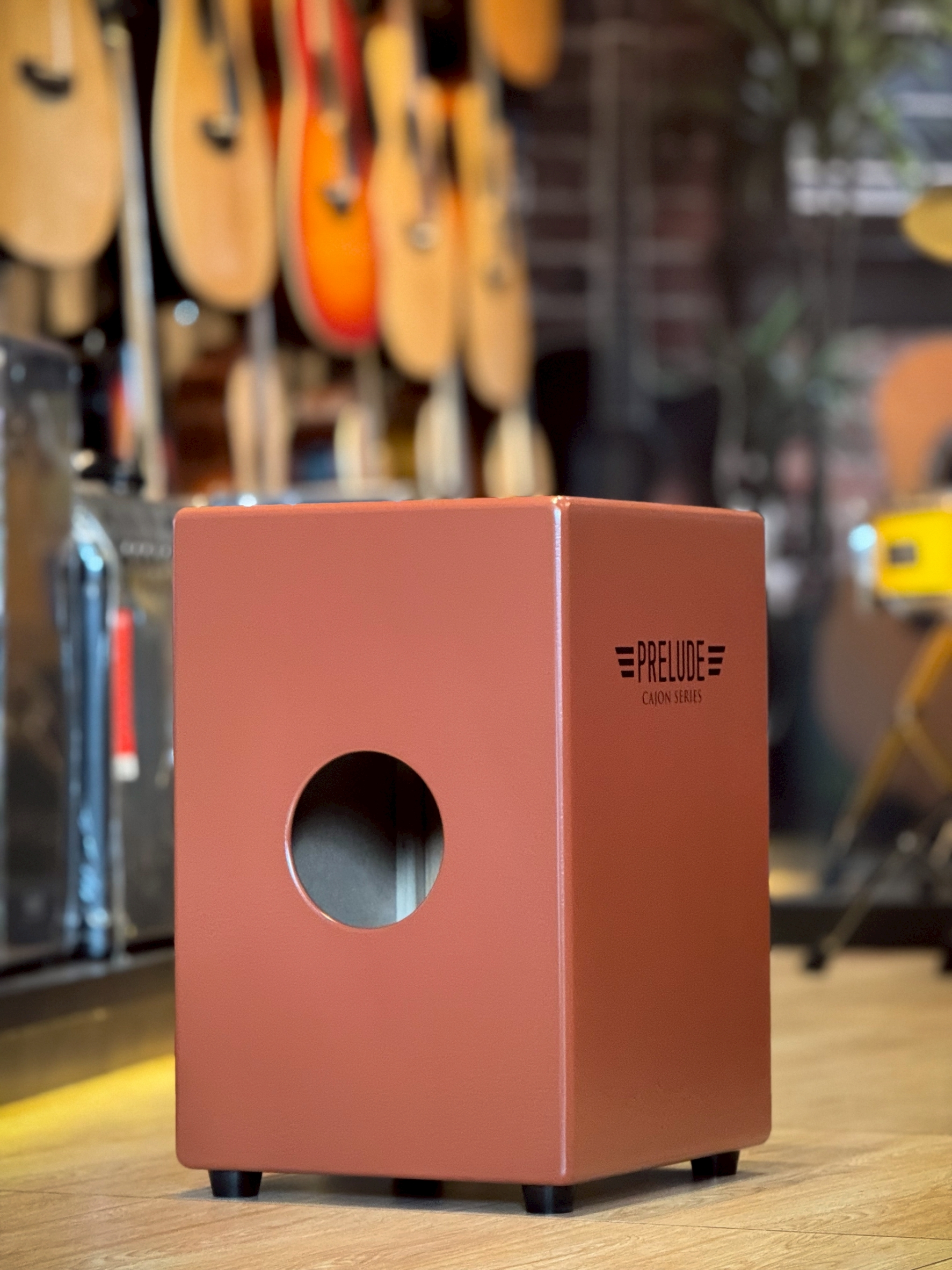 กลองคาฮอง CMC คาฮอง Cajon prelude สีนำตาล ฟรี กระเป๋าคาฮอง / Indy สีน้ำตาล ของแท้ 100%