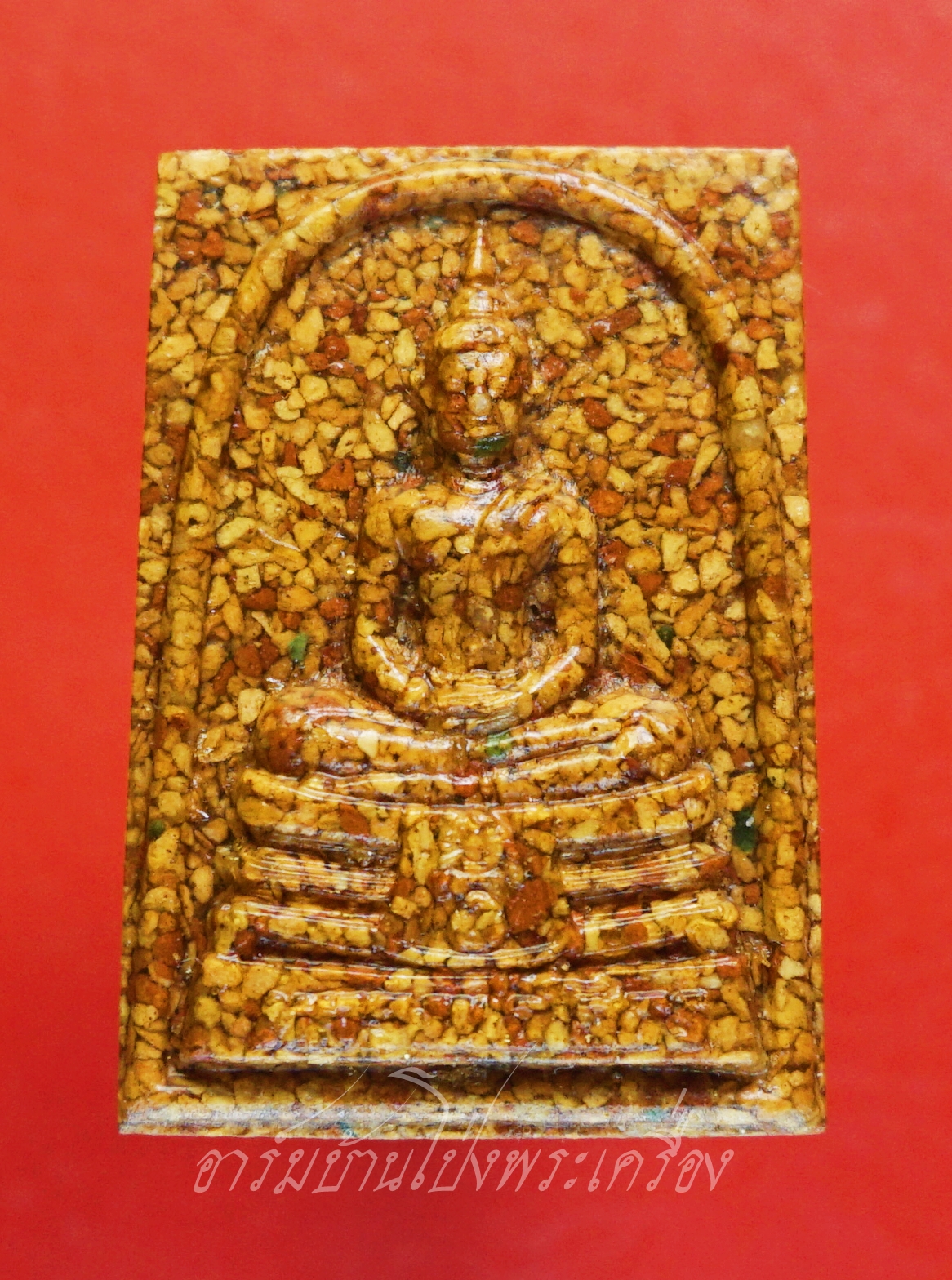 หลวงพ่อโสธร วัดโสธรวรารามวรวิหาร จ.ฉะเชิงเทรา สมเด็จ เนื้อกระเบื้องหลังคาโบสถ์(องค์ที่3)