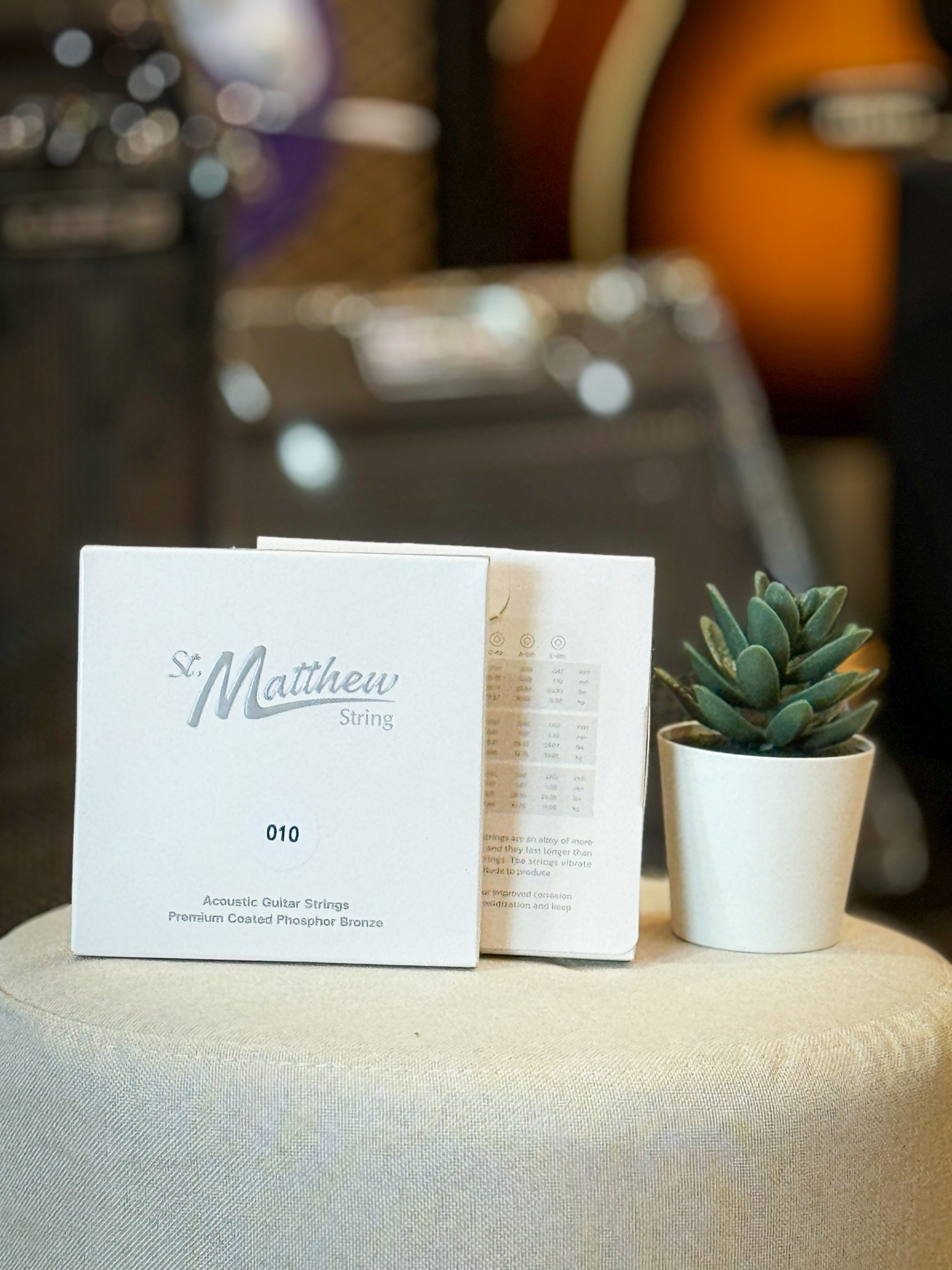 St.Matthew สายกีต้าร์โปร่ง เบอร์ 10 / 11 / 12 เคลือบกันสนิม เสียงสว่าง ใส พุ่งกังวาน แท้