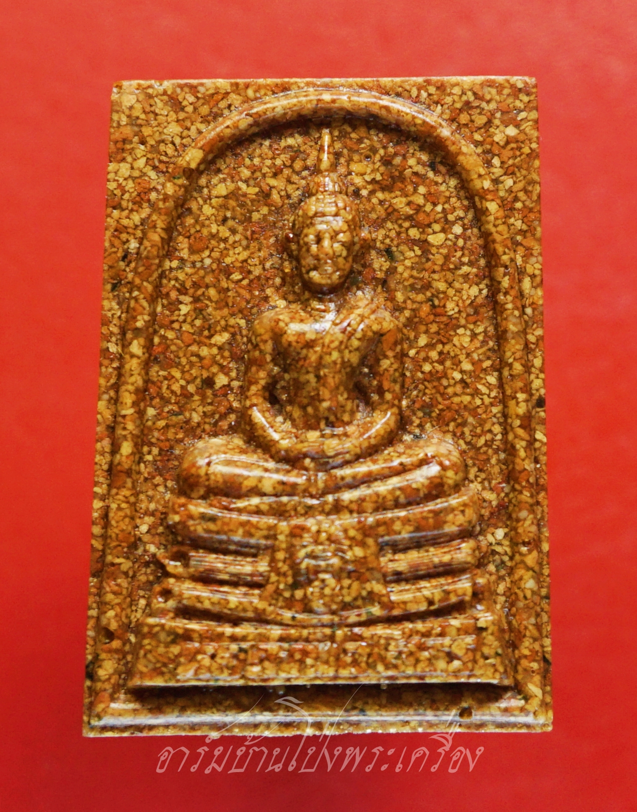 หลวงพ่อโสธร วัดโสธรวรารามวรวิหาร จ.ฉะเชิงเทรา สมเด็จ เนื้อกระเบื้องหลังคาโบสถ์(องค์ที่4)