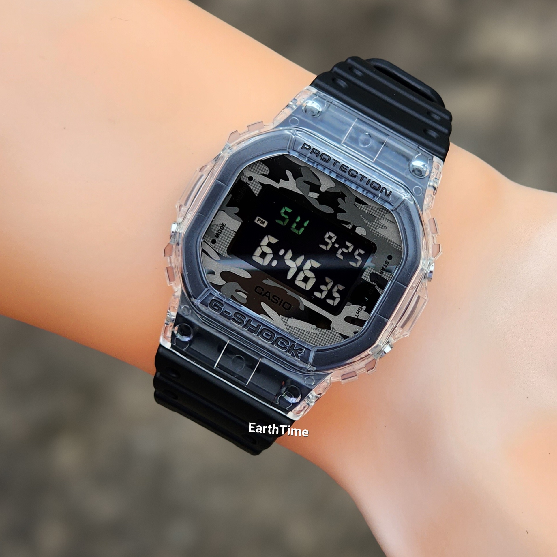 DW-5600SKC-1 l Skeleton + Camouflage Series l G-SHOCK