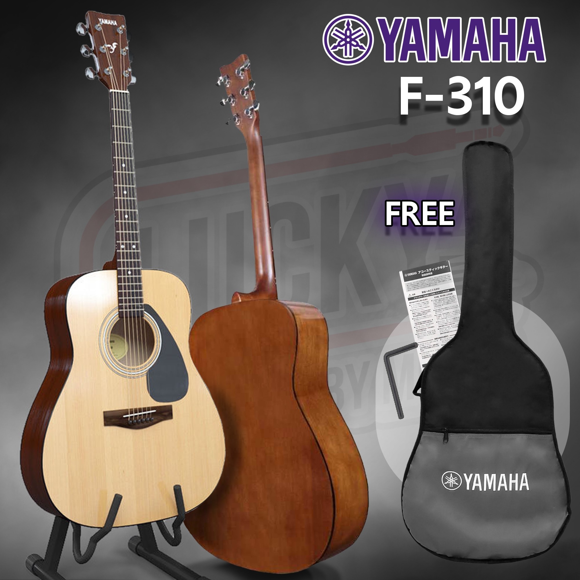 [รับประกันศูนย์ไทย✅] กีต้าร์ยามาฮ่า กีต้าร์โปร่ง Yamaha รุ่น F-310 พร้อมของแถม กระเป๋า Yamaha ของแท้ / ปิ๊ก 4 อัน