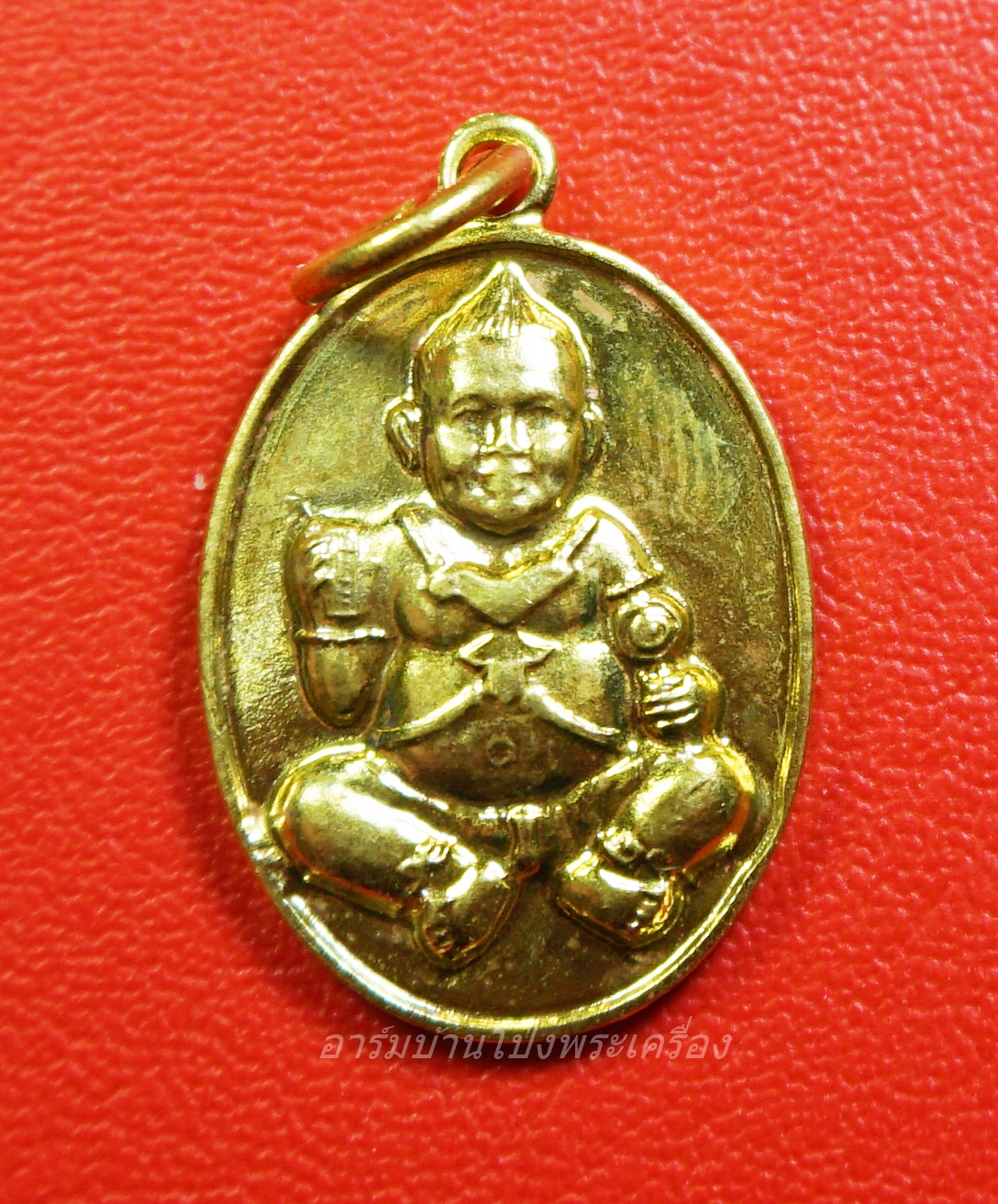 หลวงปู่แผ้ว วัดรางหมัน รุ่นกุมารทองแบ็คแฮม เนื้อฝาบาตร(องค์ที่2)