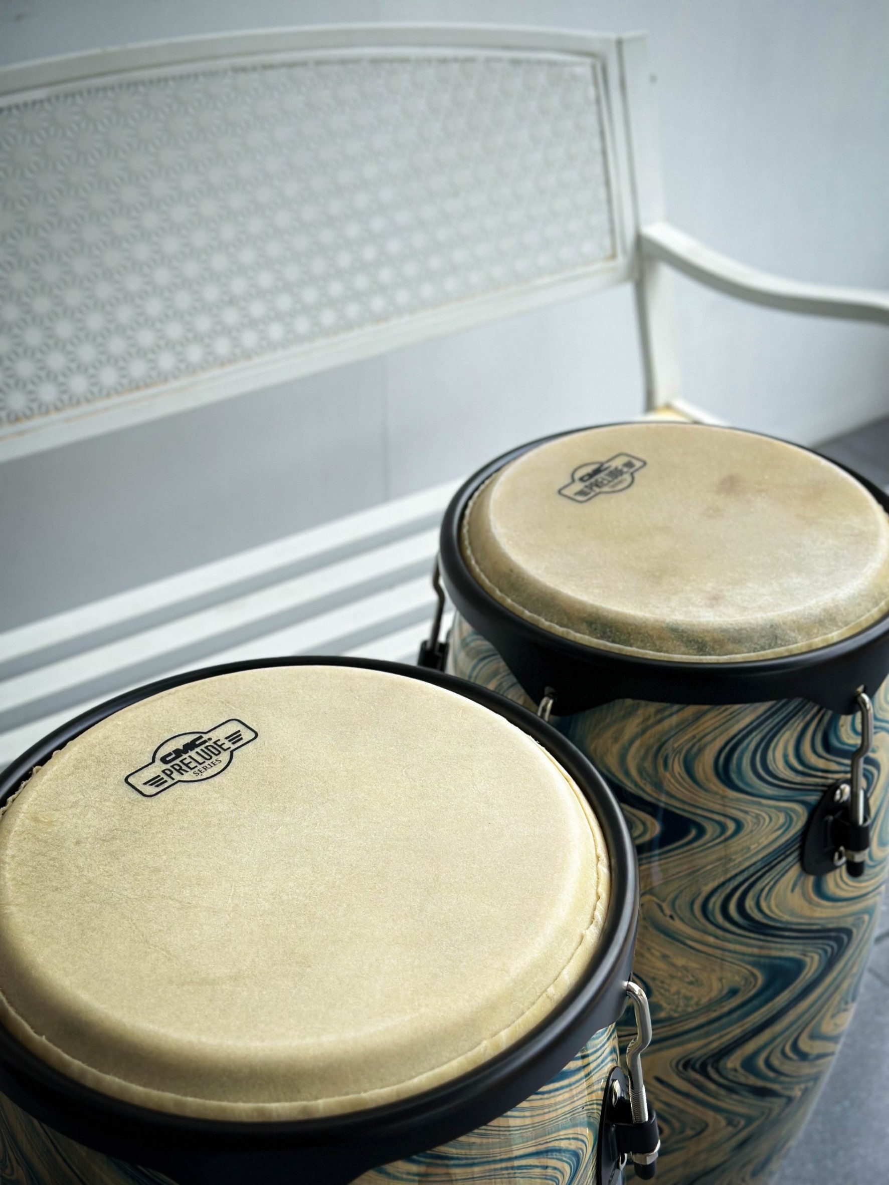 กลองทอมบ้า CMC อะไหล่ดำ ทอมบ้า พร้อมขาตั้งกลอง ปรับระดับขาตั้งได้ หนังทำจากหนังแท้