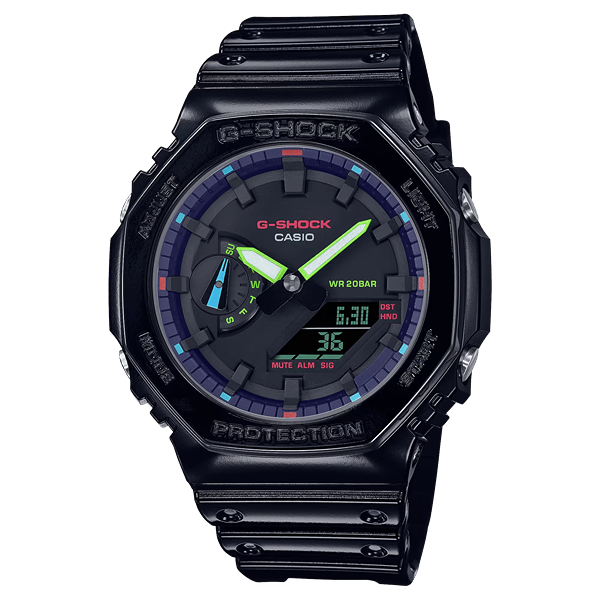 GA-2100RGB-1A l Virtual Rainbow Series l G-SHOCK