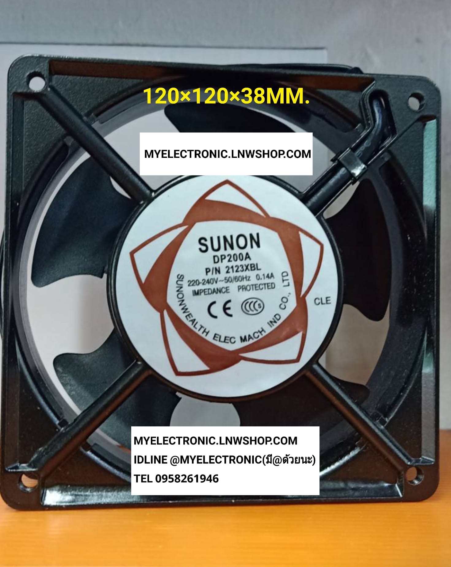 ขาย พัดลม220V0.14A รุ่น DP200 2123XBL ชนิด ลูกปืน ขนาด120×120×38MM. ยี่ห้อSUNON พัดลม FAN พัดลม4.5นิ้ว พัดลมสี่นิ้วครึ่ง 220V0.14A ยี่ห้อ SUNON FAN พัดลม 220V AC 0.14A ชนิด ลูกปืน BALL BAR ING ราคา ตัวละ . . . หน่วย บาท