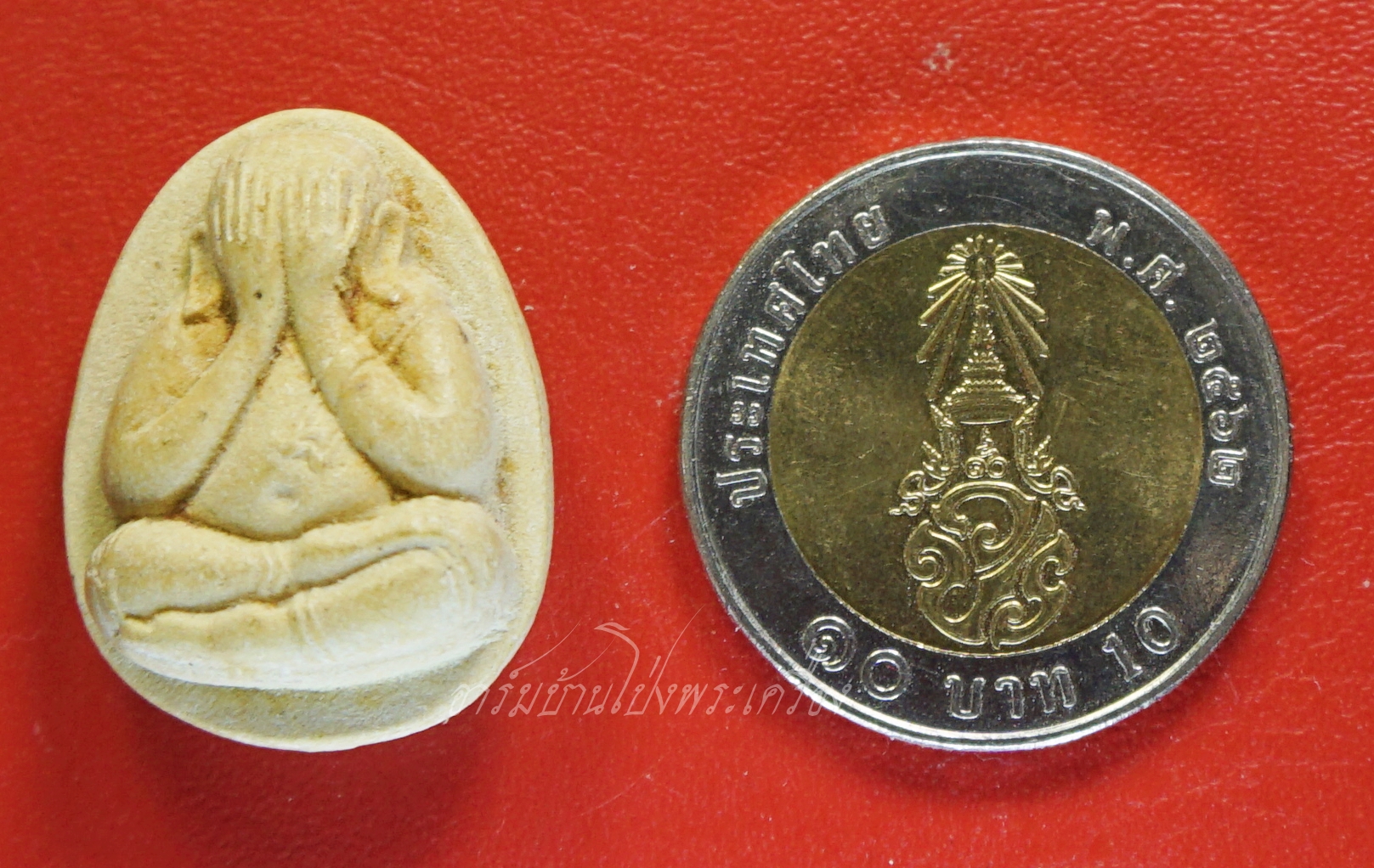 พระปิดตา หลวงพ่อสุด วัดกาหลง ปี๒๕๓๖ รุ่นเสาร์๕ เนื้อผงสีขาว(องค์ที่1)