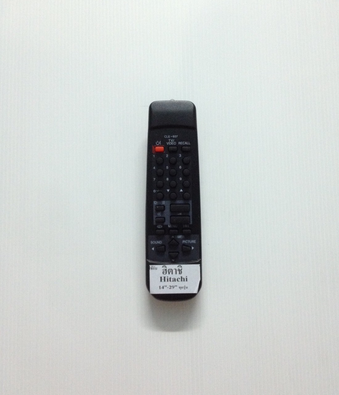 รีโมททีวีฮิตาชิ จอธรรมดา ​Hitachi CLE-937
