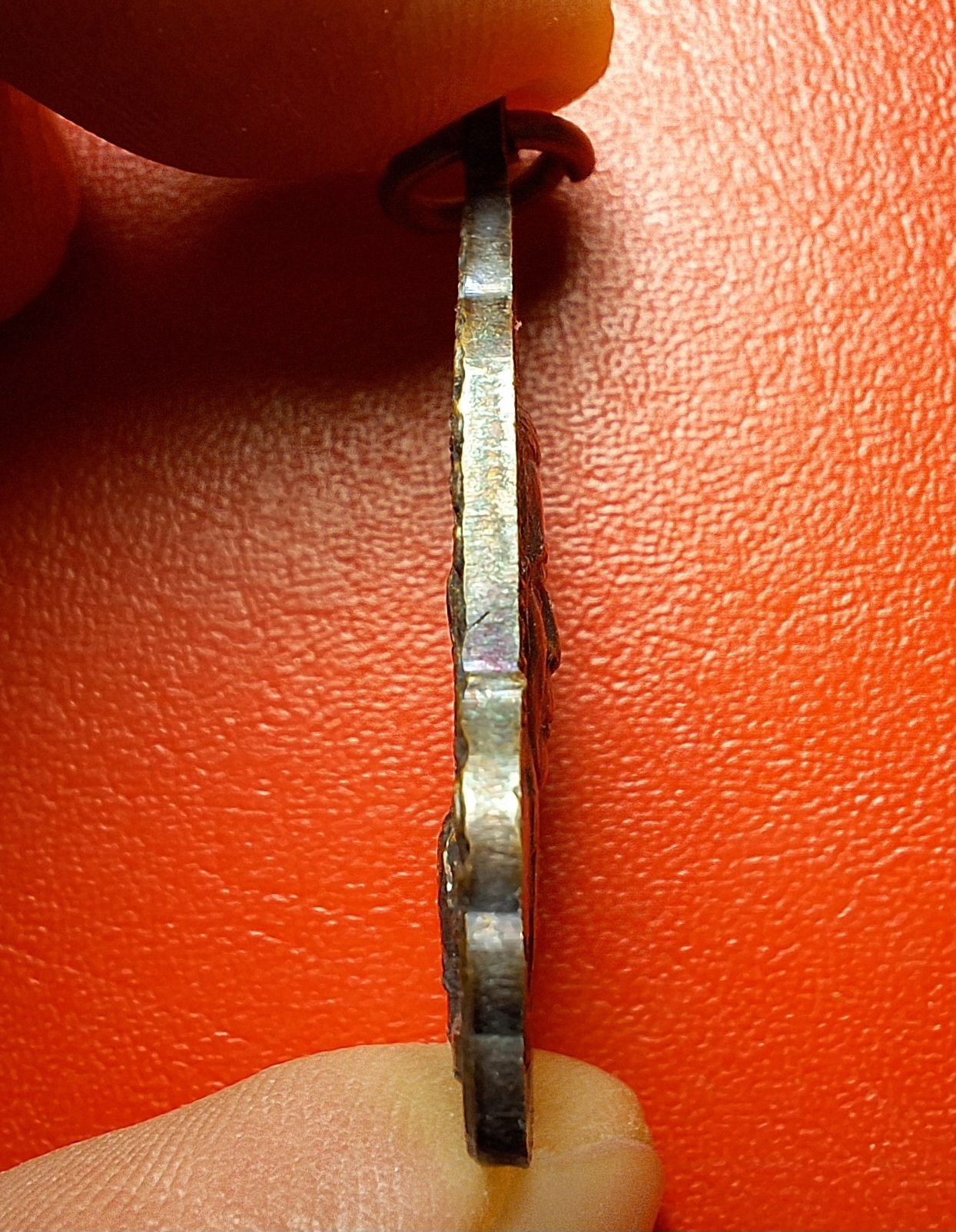 พระวิษณุกรรม ชมรมฝึกอาชีพศิลปหัตกรรมไทย อยุธยา เนื้อทองแดงรมดำ(องค์ที่2)