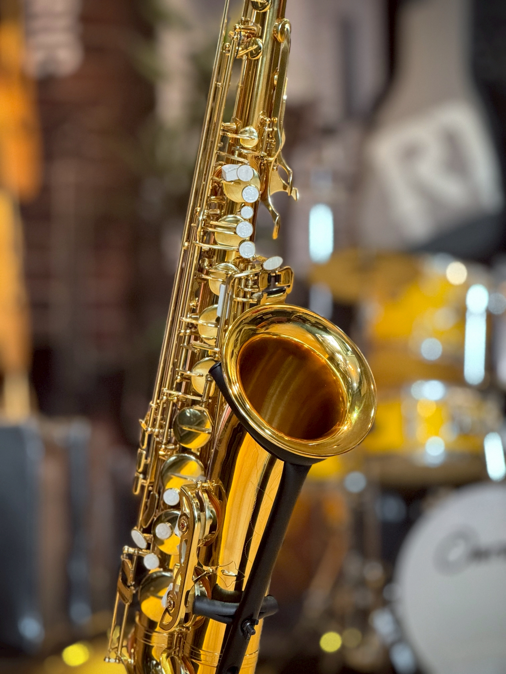 เทนเนอร์แซกโซโฟน Saxophone Tenner (Bb) Overspeed พร้อมกล่องบุกำมะหยี่และอุปกรณ์ครบชุด