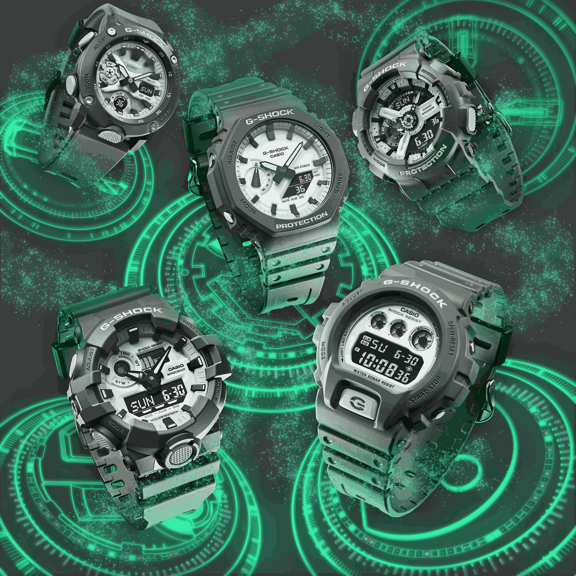 GA-2100HD-8A l G-Shock Hidden Glow Series l G-SHOCK
