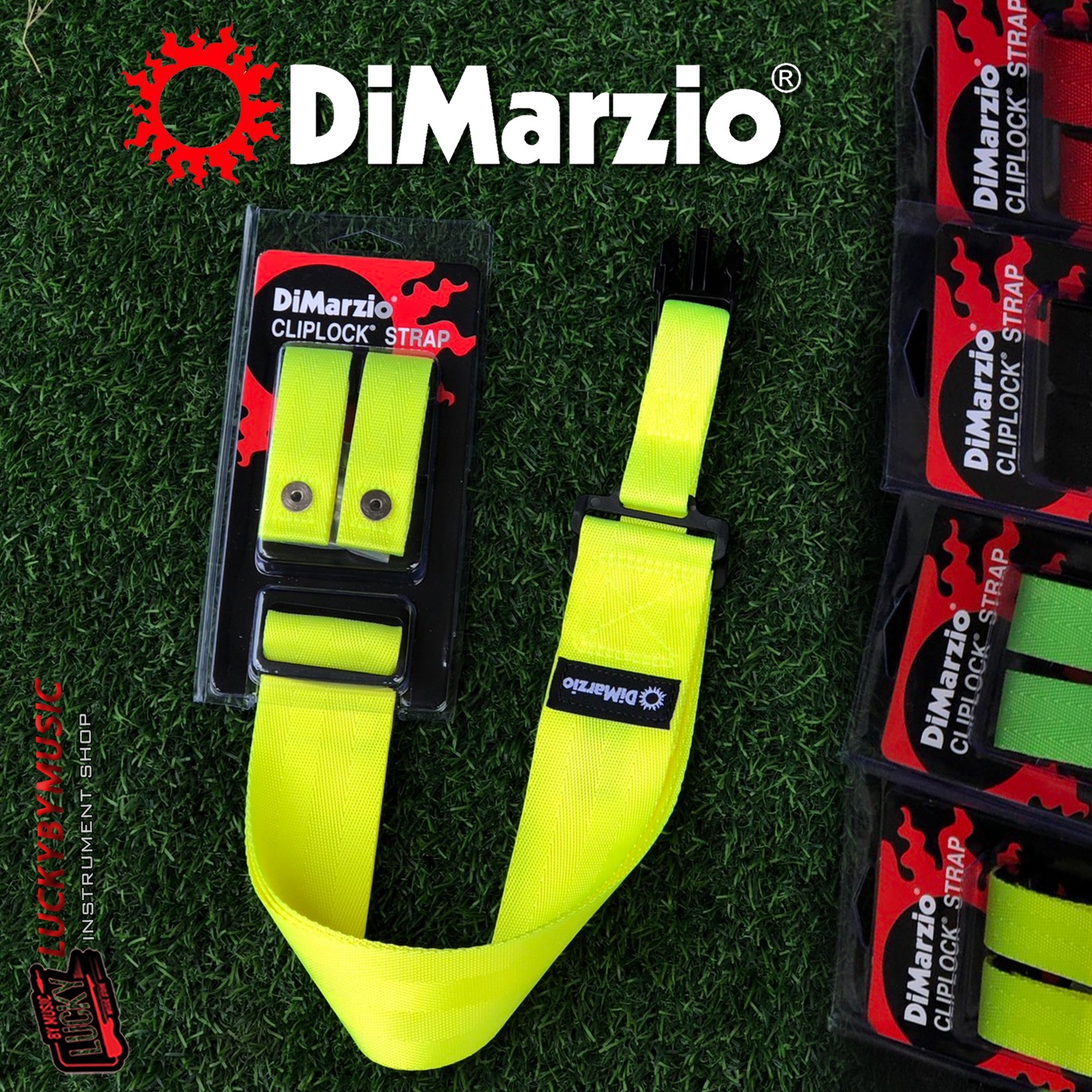 [พร้อมส่ง🚚 ]สายสะพาย Dimarzio รุ่น DD2200 Nylon Cliplock Clip Lock วัสดุ Nylon เหนียวทนทาน ล็อคแน่น สายสะพายกีต้าร์ ของแท้ USA.