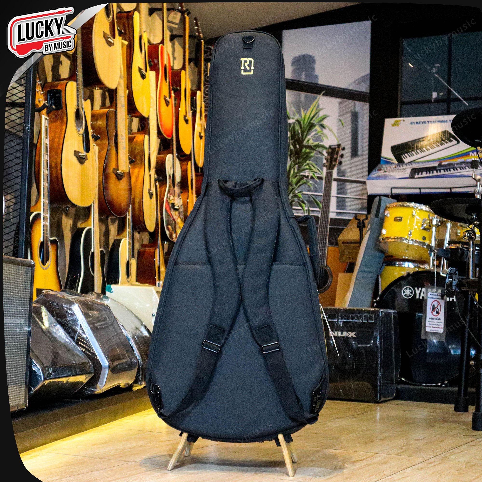 Real Mission ซอฟเคสกีตาร์โปร่ง-โปร่งไฟฟ้า Soft Case กระเป๋ากีตาร์โปร่ง ป้องกันการกระแทก ฟองน้ำหนามาก