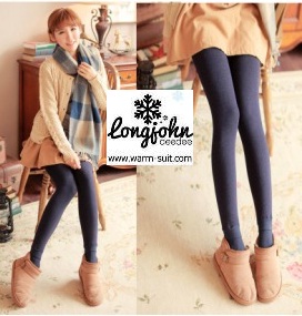 เลคกิ้งทรงลองจอน วอร์มแอนด์เชฟ (warm&shape) สีเทา
