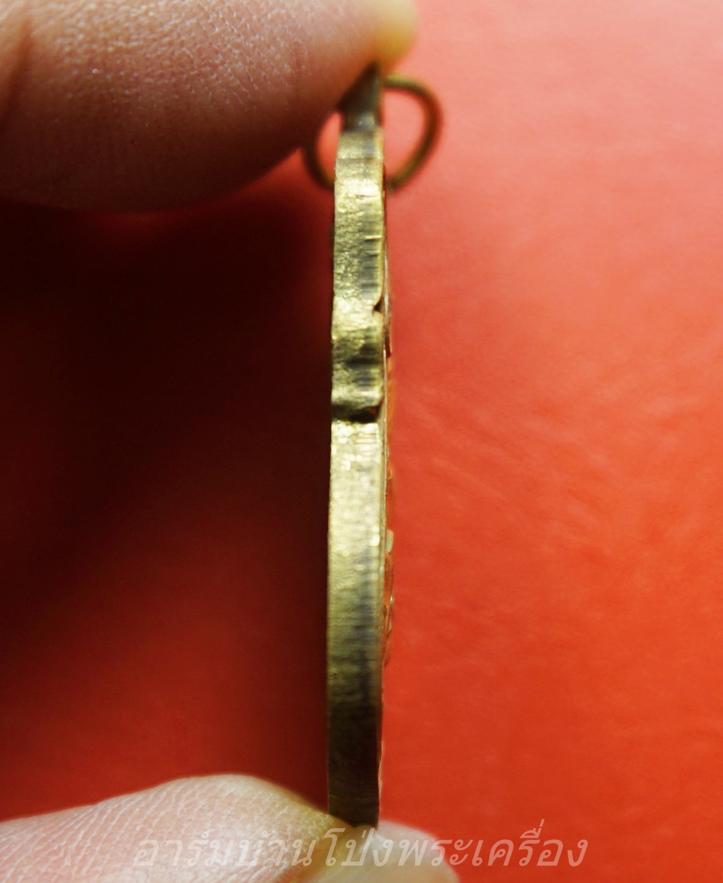 หลวงพ่อสัมฤทธิ์ วัดถ้ำแฝด งานกฐิน ปี๒๕๔๐ ขี่แรด เนื้อทองเหลือง(องค์ที่1)