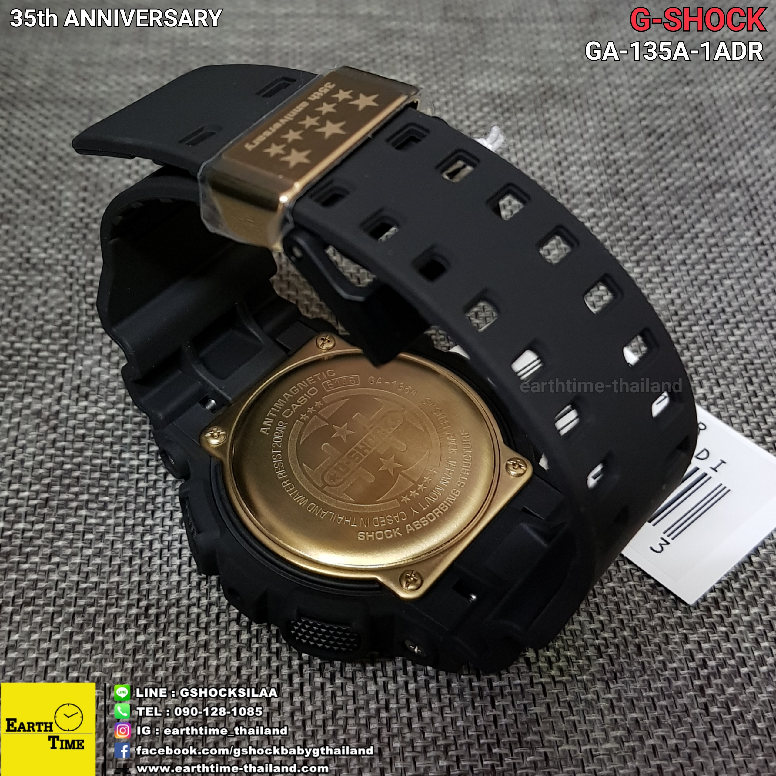 G-Shock 35th Anniversary Big Bang Black ของใหม่แท้100% รับประกัน 1 ปี รุ่น GA-135A-1ADR